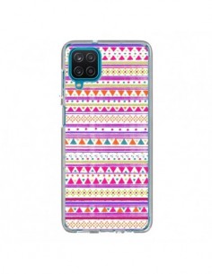 Coque Samsung Galaxy A12 et M12 Bandana Rose Azteque -...
