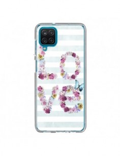 Coque Samsung Galaxy A12 et M12 Love Fleurs Flower -...