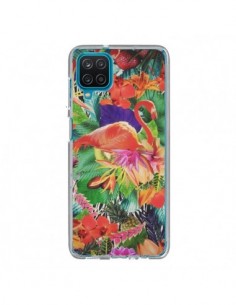 Coque Samsung Galaxy A12 et M12 Tropical Flamant Rose -...