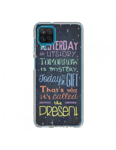 Coque Samsung Galaxy A12 et M12 Today is a gift Cadeau - Maximilian San