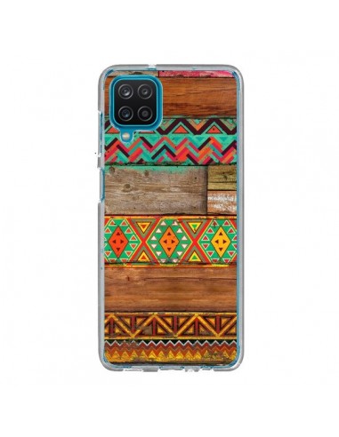 Coque Samsung Galaxy A12 et M12 Indian Wood Bois Azteque - Maximilian San