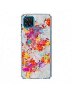 Coque Samsung Galaxy A12 et M12 Terre Map Monde Mother...
