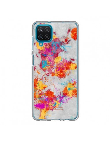 Coque Samsung Galaxy A12 et M12 Terre Map Monde Mother Earth Crying - Maximilian San