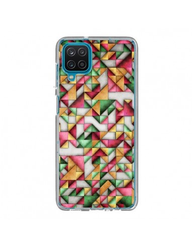 Coque Samsung Galaxy A12 et M12 Azteque Triangle Geometric World - Maximilian San