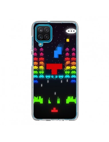 Coque Samsung Galaxy A12 et M12 Invatris Space Invaders Tetris Jeu - Maximilian San