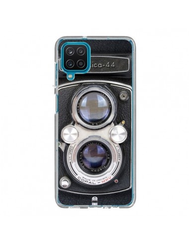 Coque Samsung Galaxy A12 et M12 Vintage Camera Yashica 44 Appareil Photo - Maximilian San
