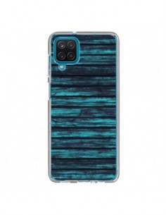 Coque Samsung Galaxy A12 et M12 Blue Moon Wood Bois -...