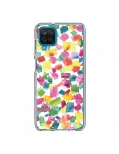 Coque Samsung Galaxy A12 et M12 Abstract Spring Colorful...
