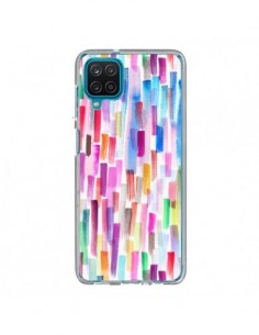 Coque Samsung Galaxy A12 et M12 Colorful Brushstrokes...