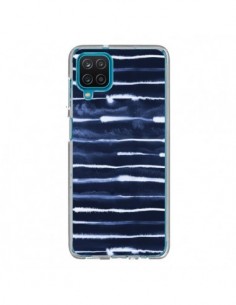 Coque Samsung Galaxy A12 et M12 Electric Lines Navy -...