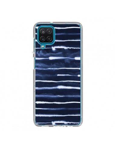 Coque Samsung Galaxy A12 et M12 Electric Lines Navy - Ninola Design