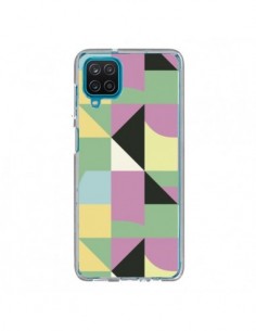 Coque Samsung Galaxy A12 et M12 Ink Flowers Yellow -...