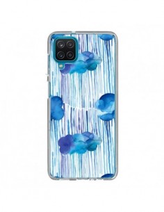 Coque Samsung Galaxy A12 et M12 Rain Stitches Neon -...
