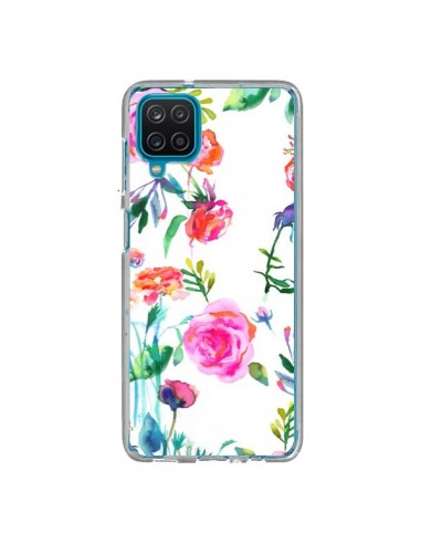 Coque Samsung Galaxy A12 et M12 Raining Clouds Blue - Ninola Design