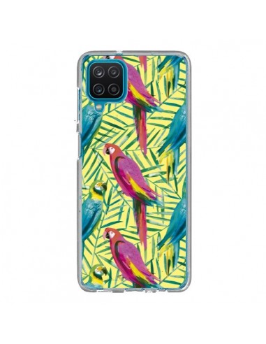 Coque Samsung Galaxy A12 et M12 Tropical Monstera Leaves Multicolored - Ninola Design