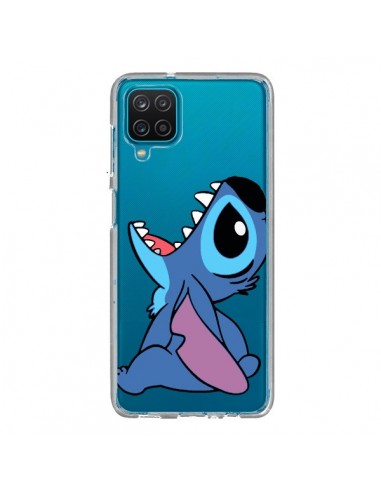 Coque Samsung Galaxy A12 et M12 Stitch de Lilo et Stitch Transparente