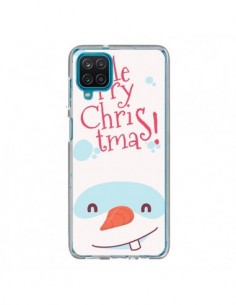 Coque Samsung Galaxy A12 et M12 Bonhomme de Neige Merry...