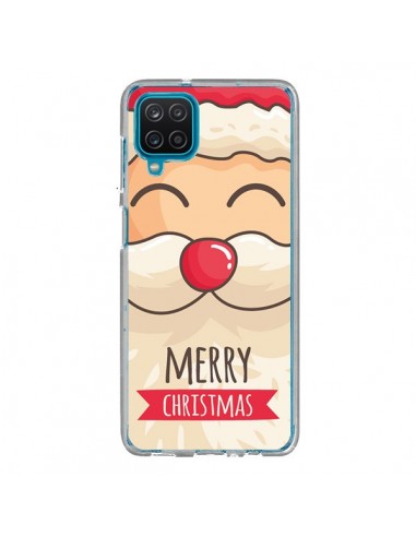 Coque Samsung Galaxy A12 et M12 Moustache du Père Noël Merry Christmas - Nico