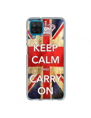 Coque Samsung Galaxy A12 et M12 Keep Calm and Carry On - Nico