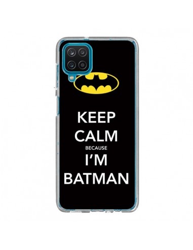 Coque Samsung Galaxy A12 et M12 Keep Calm because I'm Batman - Nico