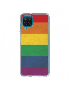 Coque Samsung Galaxy A12 et M12 Drapeau Arc En Ciel Gay -...