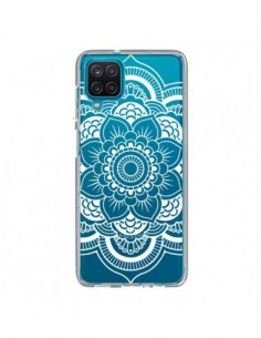Coque Samsung Galaxy A12 et M12 Mandala Blanc Azteque...