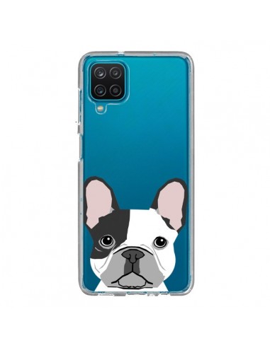 Coque Samsung Galaxy A12 et M12 Bulldog Français Chien Transparente - Pet Friendly