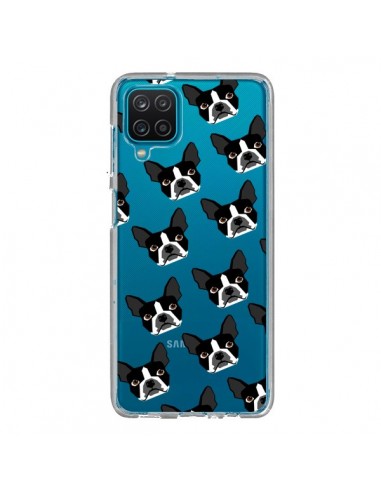 Coque Samsung Galaxy A12 et M12 Chiens Boston Terrier Transparente - Pet Friendly
