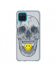 Coque Samsung Galaxy A12 et M12 Smiley Face Tête de Mort...