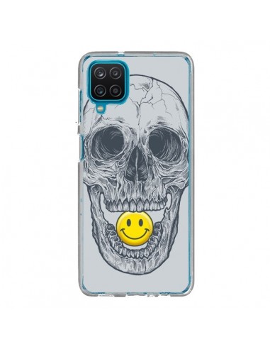 Coque Samsung Galaxy A12 et M12 Smiley Face Tête de Mort - Rachel Caldwell