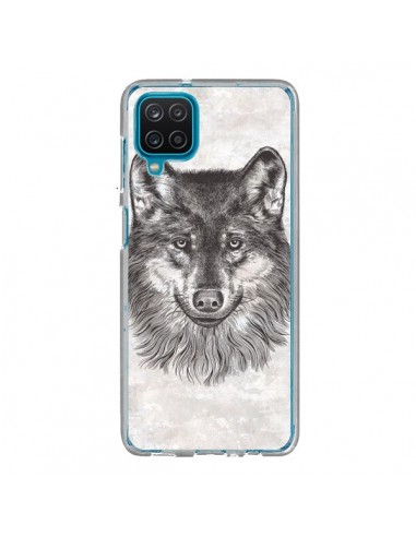 Coque Samsung Galaxy A12 et M12 Loup Gris - Rachel Caldwell