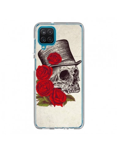 Coque Samsung Galaxy A12 et M12 Gentleman Crane Tête de Mort - Rachel Caldwell