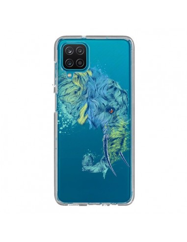 Coque Samsung Galaxy A12 et M12 Elephant Elefant Transparente - Rachel Caldwell