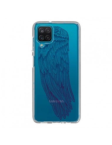 Coque Samsung Galaxy A12 et M12 Ailes d'Ange Angel Wings Transparente - Rachel Caldwell