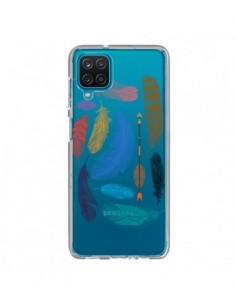 Coque Samsung Galaxy A12 et M12 Plume Feather Couleur...