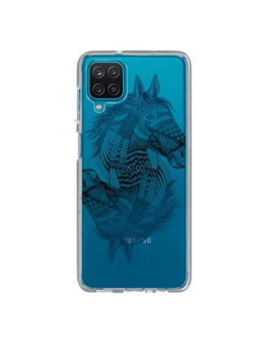 Coque Samsung Galaxy A12 et M12 Cheval Horse Double Transparente - Rachel Caldwell
