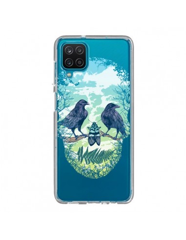 Coque Samsung Galaxy A12 et M12 Tête de Mort Nature Transparente - Rachel Caldwell