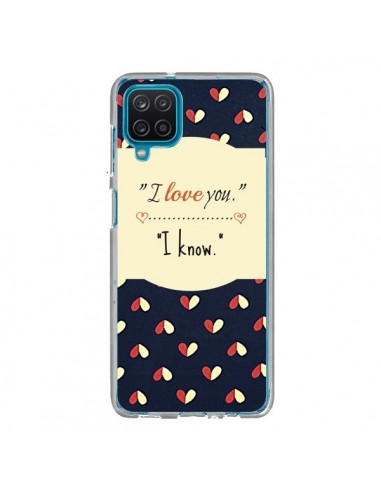 Coque Samsung Galaxy A12 et M12 I love you - R Delean