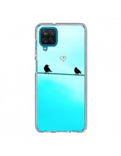 Coque Samsung Galaxy A12 et M12 Oiseaux Birds Amour Love...