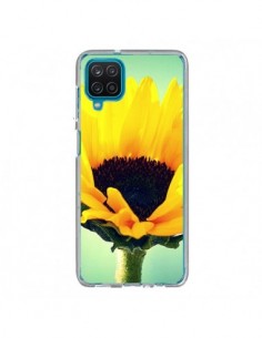 Coque Samsung Galaxy A12 et M12 Tournesol Zoom Fleur - R...