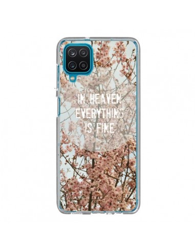 Coque Samsung Galaxy A12 et M12 In heaven everything is fine paradis fleur - R Delean