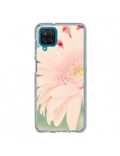 Coque Samsung Galaxy A12 et M12 Fleurs Roses magnifique -...