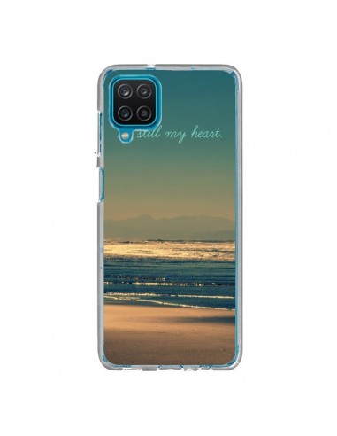 Coque Samsung Galaxy A12 et M12 Be still my heart Mer Sable Beach Ocean - R Delean