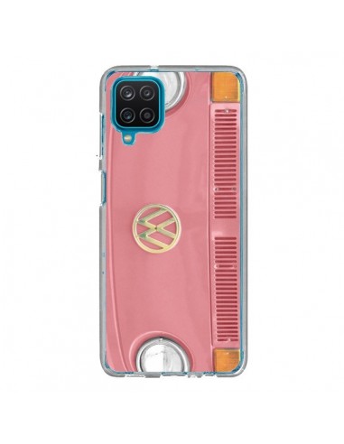 Coque Samsung Galaxy A12 et M12 Groovy Van Hippie VW Rose - R Delean