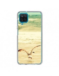 Coque Samsung Galaxy A12 et M12 Mouette Mer Ocean Sable...