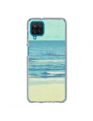 Coque Samsung Galaxy A12 et M12 Life good day Mer Ocean Sable Plage Paysage - R Delean