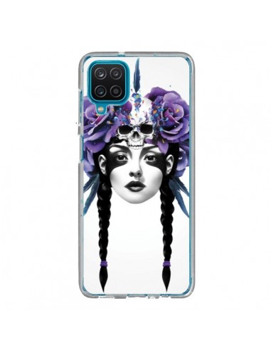 Coque Samsung Galaxy A12 et M12 Fille Fleurs Warrior - Ruben Ireland