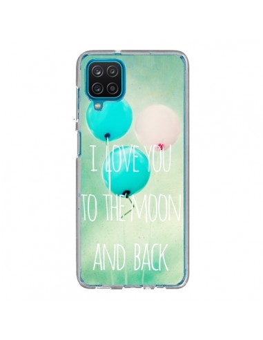 Coque Samsung Galaxy A12 et M12 I love you to the moon and back - Sylvia Cook