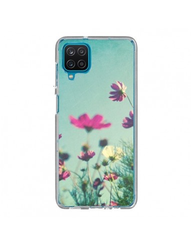 Coque Samsung Galaxy A12 et M12 Fleurs Reach for the Sky - Sylvia Cook