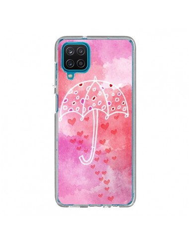 Coque Samsung Galaxy A12 et M12 Parapluie Coeur Love Amour - Sylvia Cook